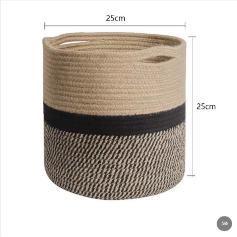 Handmade Round Flower Storage Basket