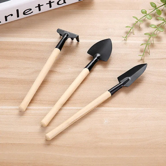 3-Piece Home Gardening Tool Set for Mini Planters