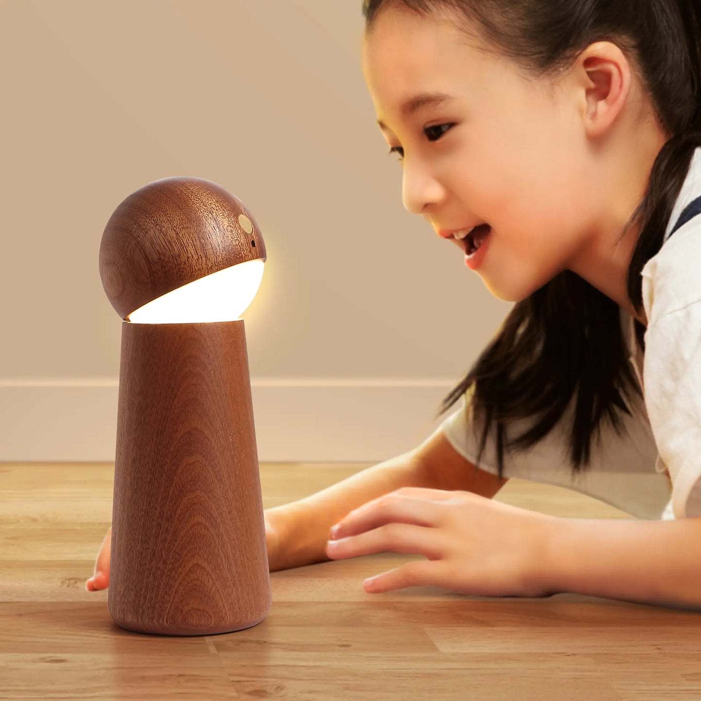 Factory Direct Voice-Controlled Smart Wooden Night Light