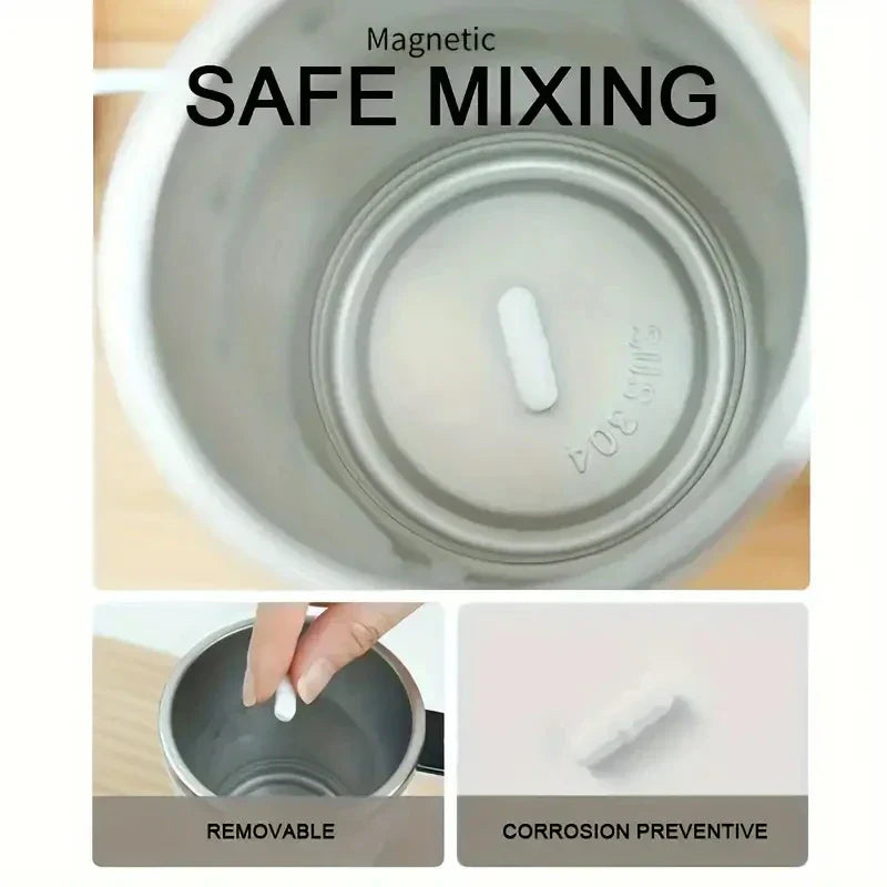 Smart Temperature Control Stirring Coffee Cup | Electronic Display | USB Charging | Magnetic Stirring Water Cup