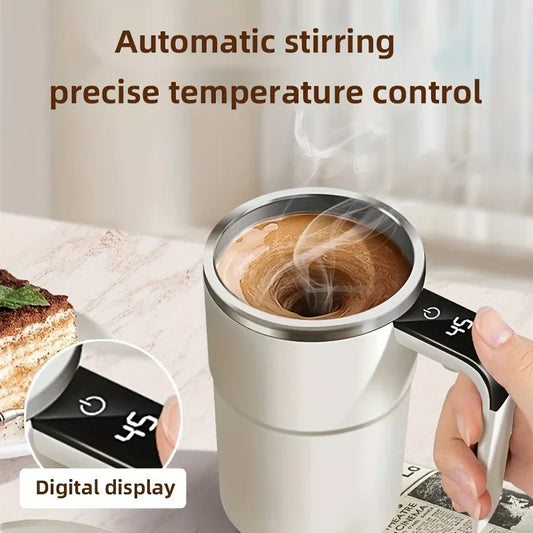 Smart Temperature Control Stirring Coffee Cup | Electronic Display | USB Charging | Magnetic Stirring Water Cup