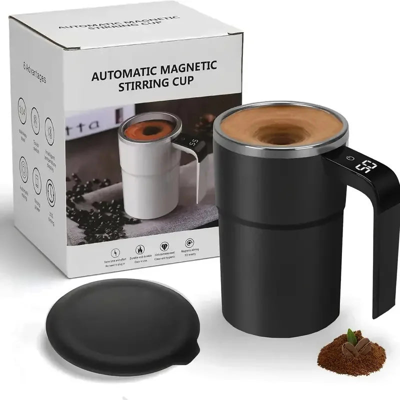 Smart Temperature Control Stirring Coffee Cup | Electronic Display | USB Charging | Magnetic Stirring Water Cup