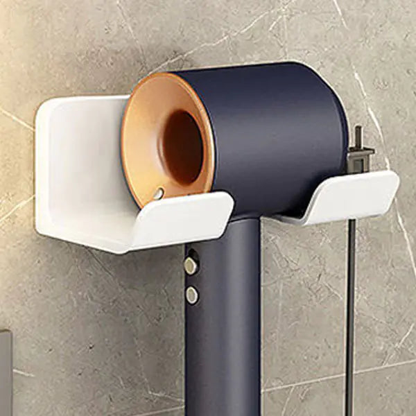 Bathroom Hair Dryer Holder - No Drill Multi-Function Rack
