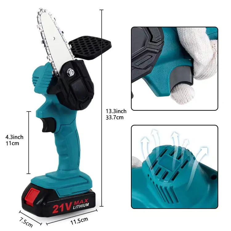 Cordless Mini Chainsaw for Garden and Woodwork